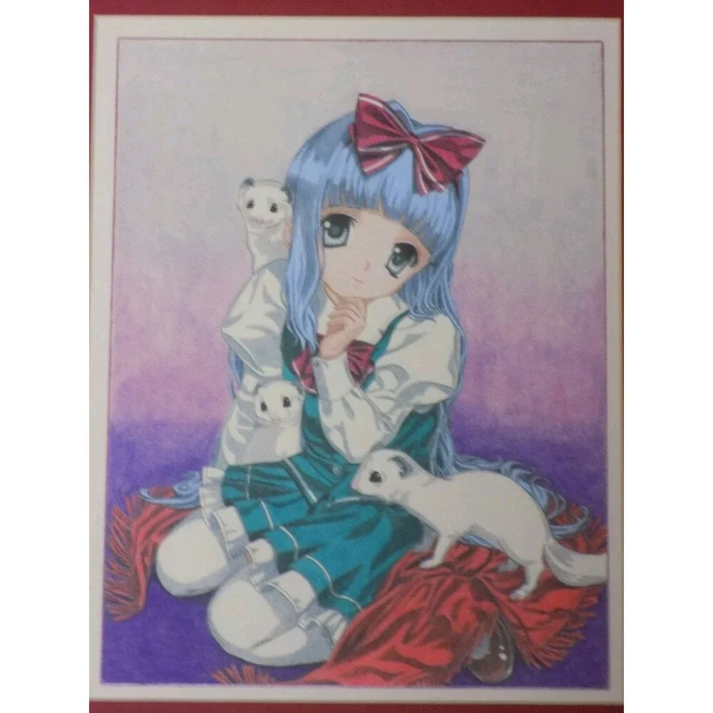 Baby Princess Watayuki Amatsuka Framed Anime Drawing Art Picture Natsuki Mibu